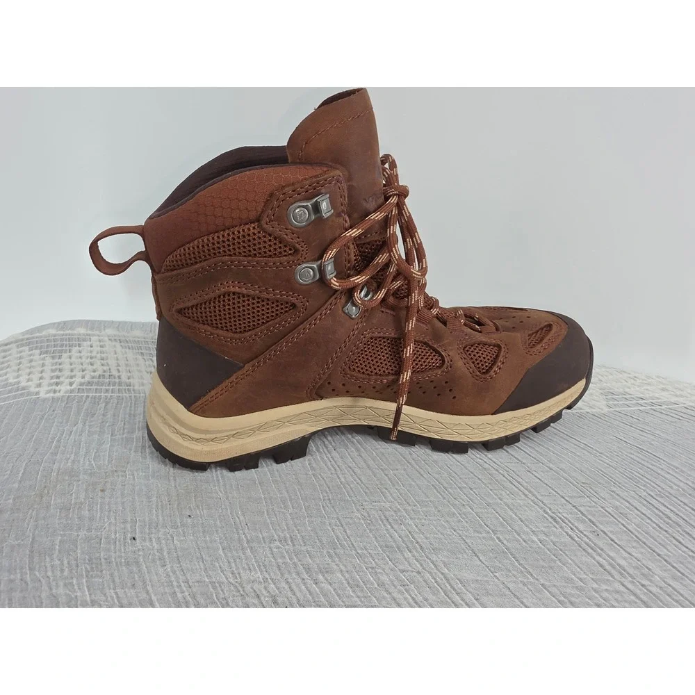 Vasque Talus XT GTX Waterproof Hiking Boots Brown Leather 7755 Wide Mens 7.5